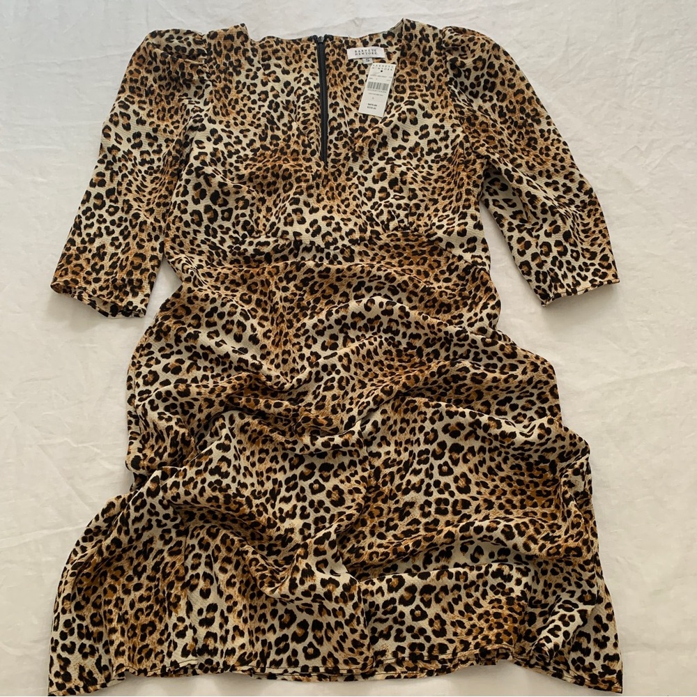 Barney’s Leopard Print Dress with Puff Sleeve